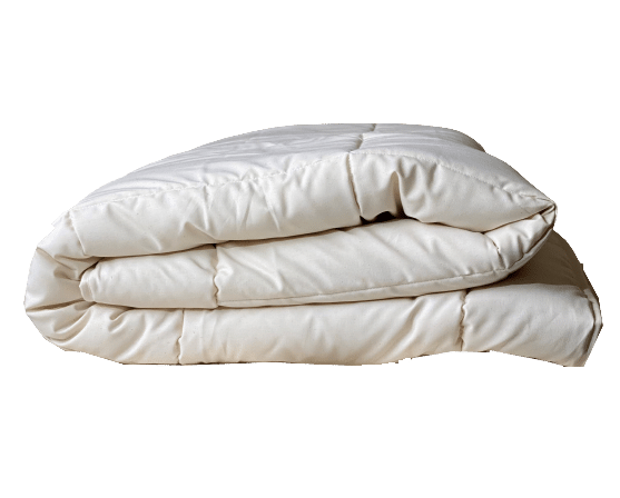 Couverture en laine de mouton, durable et écologique, produite par Laines sous les Pommiers.
