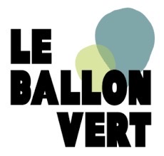 Logo de "Le Ballon Vert", marquant une identité graphique moderne avec des formes colorées.