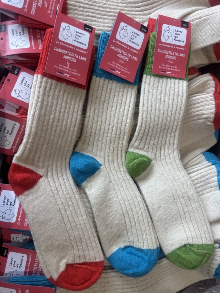 Chaussettes Jobourg - laine de mouton Roussin de la Hague